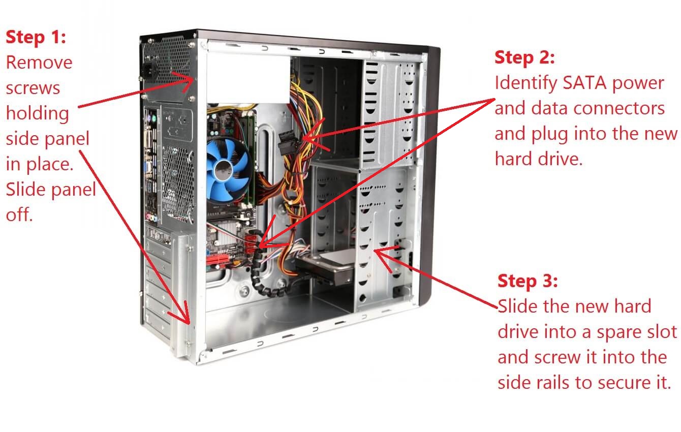 how to install sata hard drive