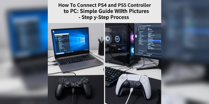 How To Connect PS4 and PS5 Controller to PC.