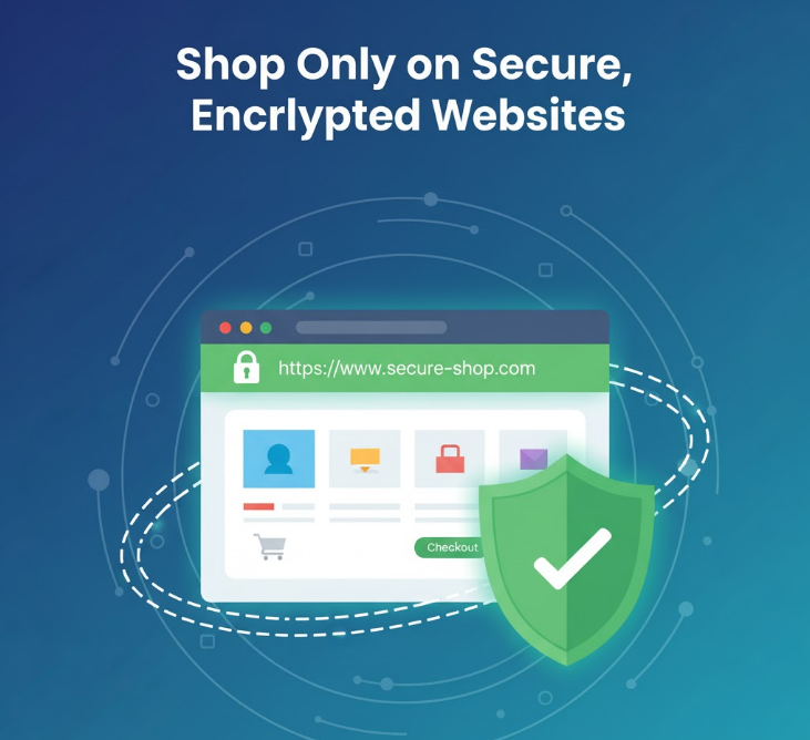 Shop Only on Secure, Encrypted Websites.