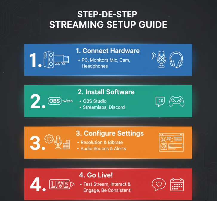 Step-by-Step Streaming Setup Guide. PcBuildAdvisor.com Step-by-Step Streaming Setup Guide.