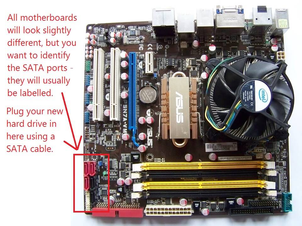 motherboard SATA ports