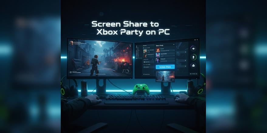 How to Screen Share to Xbox Party on PC.