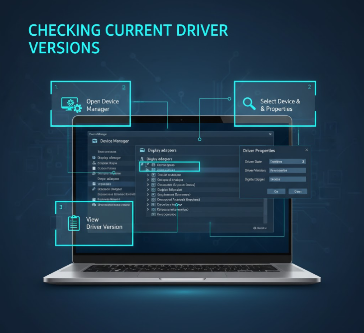 Checking Current Driver Versions. PcBuildAdvisor.com Checking Current Driver Versions.