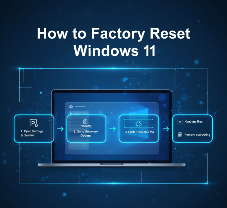 How to Factory Reset Windows 11. PcBuildAdvisor.com How to Factory Reset Windows 11.