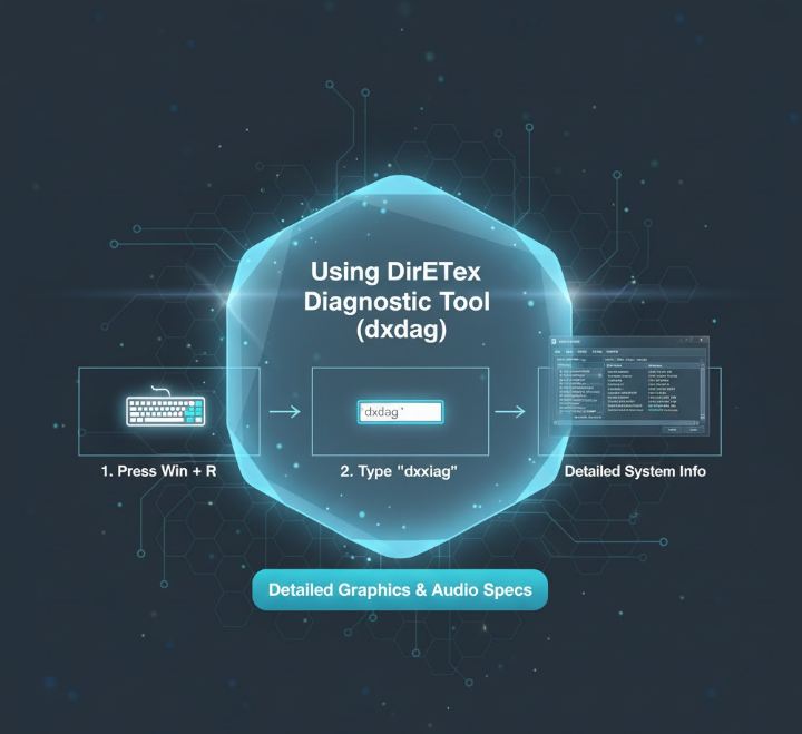Using DirectX Diagnostic Tool.