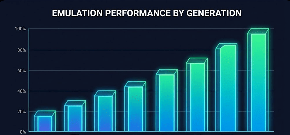 Emulation Performance by Console Generation.