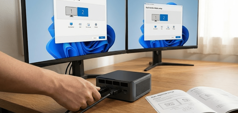 Setting Up Dual Monitors on a Mini PC.