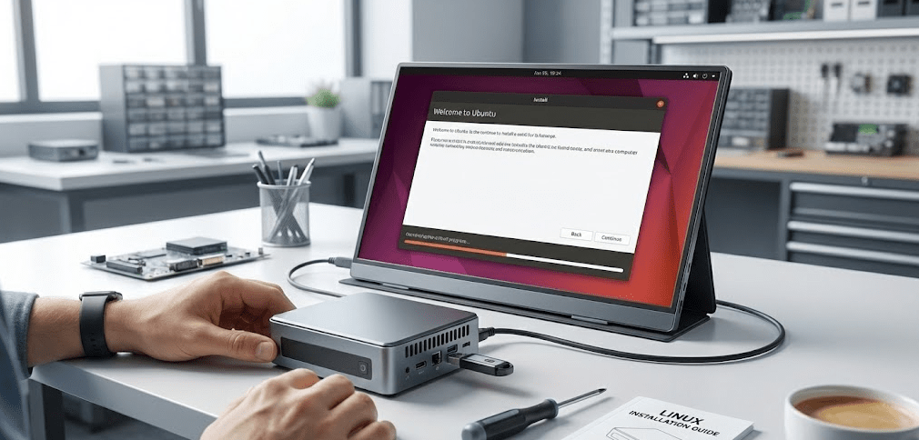 Installing Linux on a Mini PC.