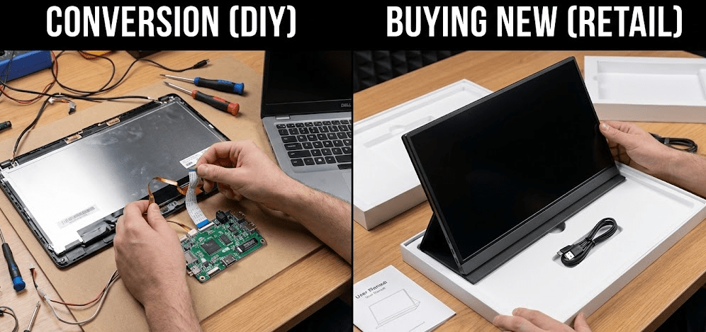 Conversion vs Buying New Portable Monitors.