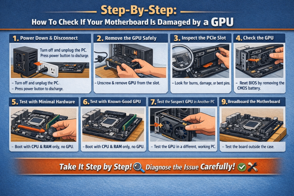 How To Check If Your Motherboard Is Damaged by a GPU.