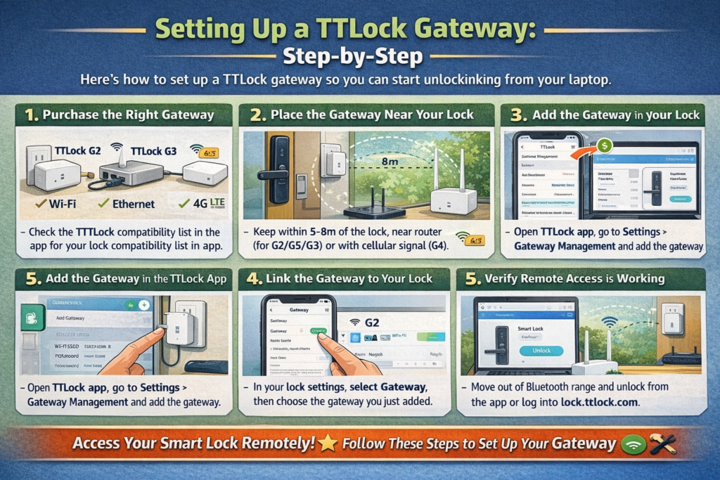 Setting Up a TTLock Gateway.