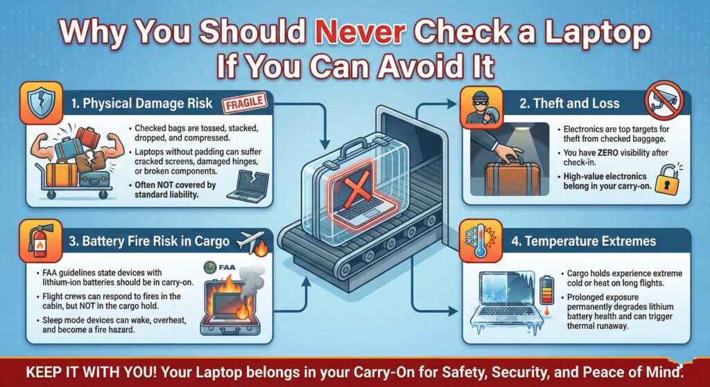 Why You Should Never Check a Laptop If You Can Avoid It.