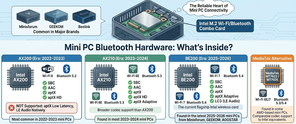 Mini PC Bluetooth Hardware.