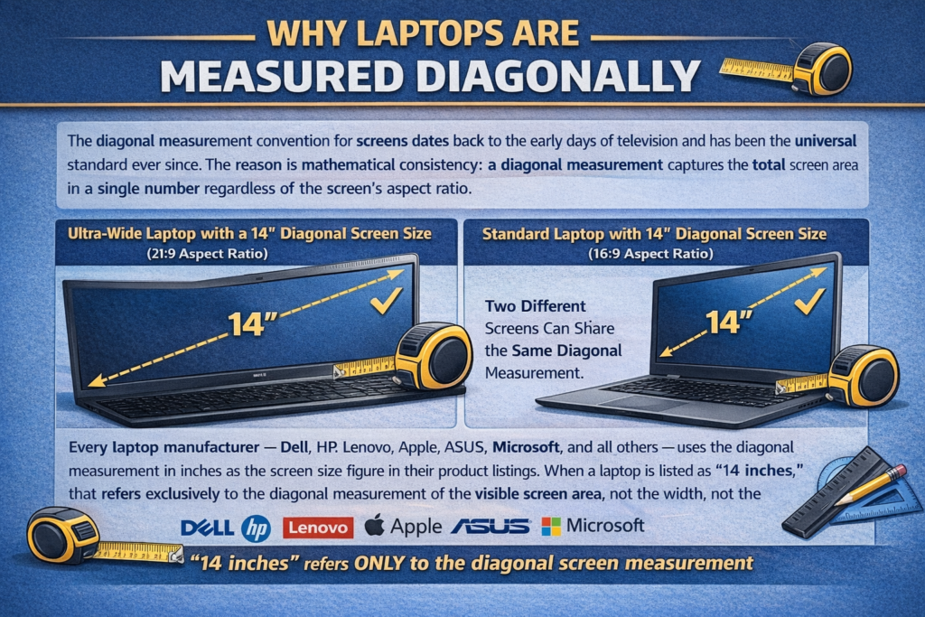 Why Laptops Are Measured Diagonally.