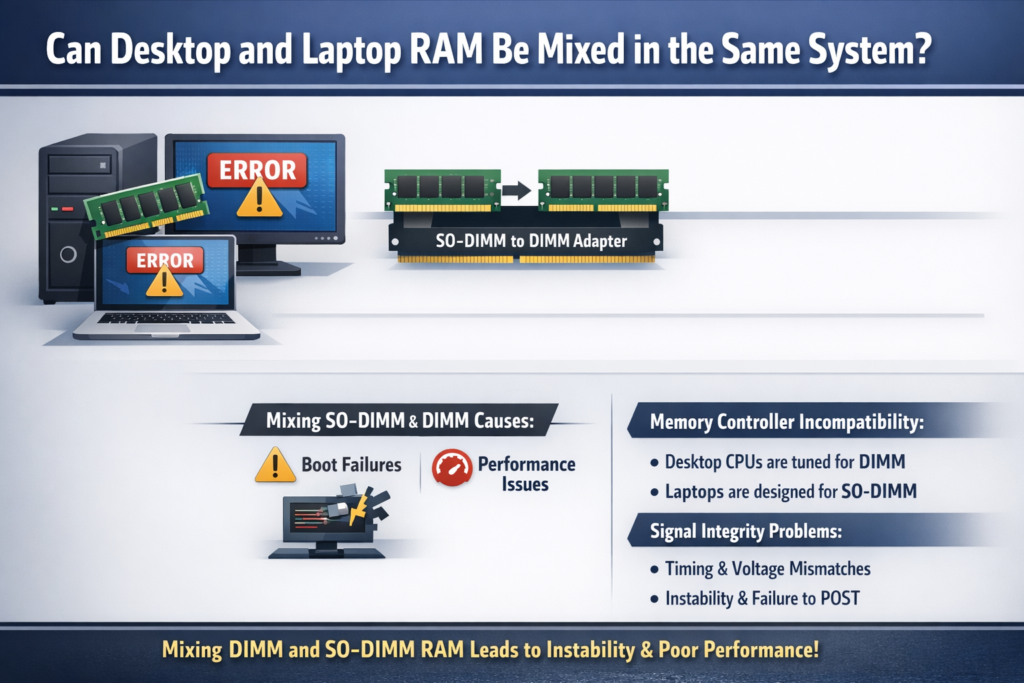 Can Desktop and Laptop RAM Be Mixed in the Same System.