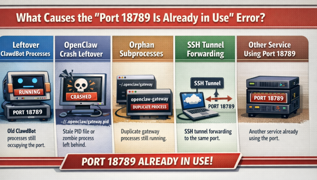What Causes the "Port 18789 Is Already in Use" Error.
