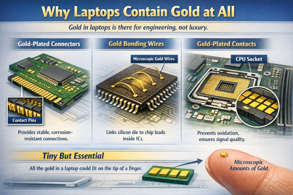 Why Laptops Contain Gold at All.