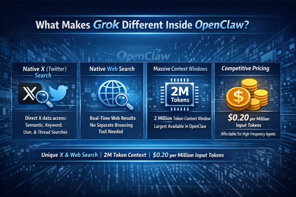 What Makes Grok Different Inside OpenClaw.