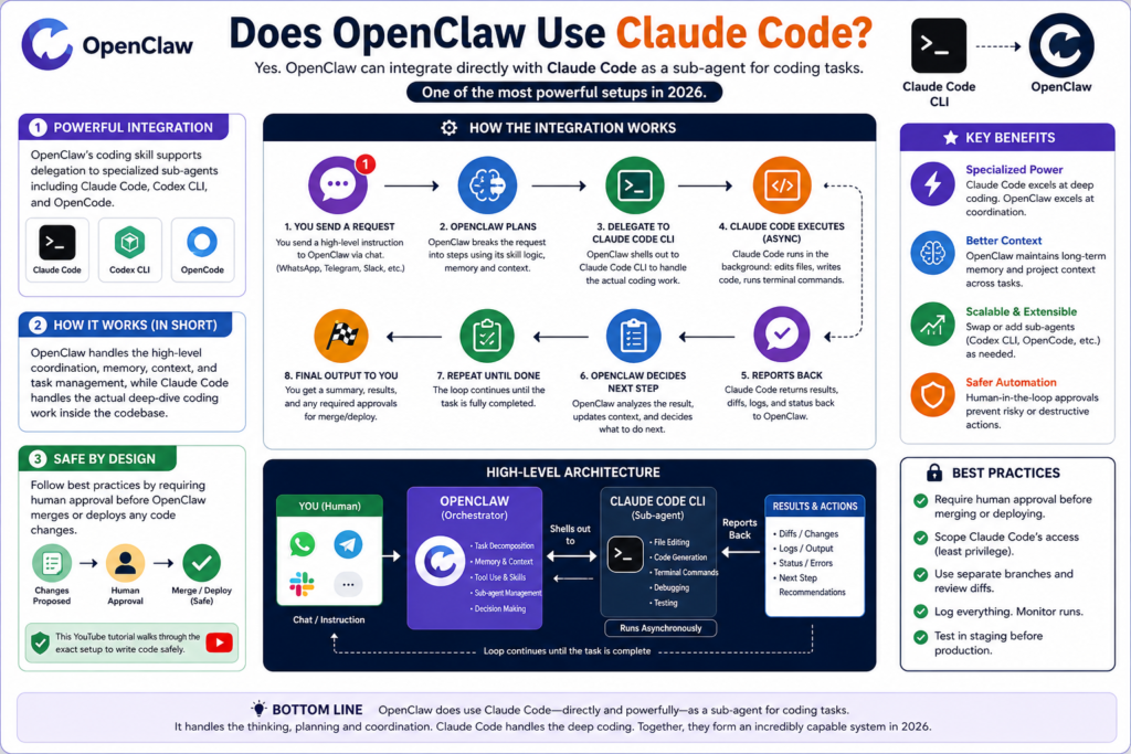 Does OpenClaw Use Claude Code.